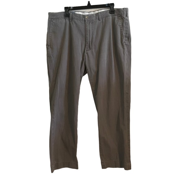 Polo Ralph Lauren Mens 40x30 (29.5") Suffield Pant Gray Chino Flat Front Cotton - Picture 1 of 7